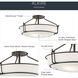 Alkire 4 Light 22 inch Olde Bronze Semi Flush Light Ceiling Light